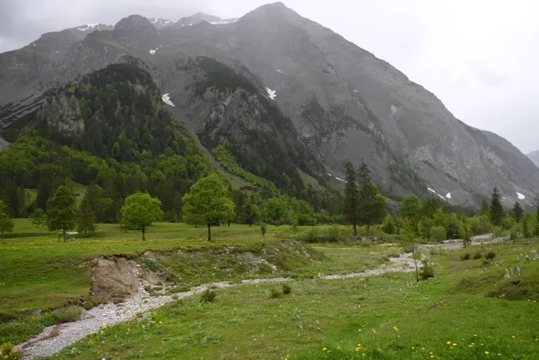 Landschaft – Großer Ahornboden,Tirol, Gebirge, Malerisch,Idyllisch, Frühling