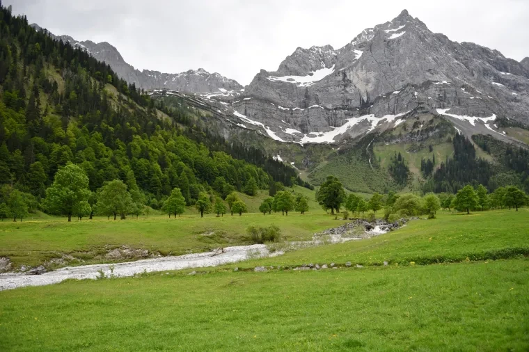 Landschaft – Großer Ahornboden,Tirol, Gebirge, Malerisch, Frühling