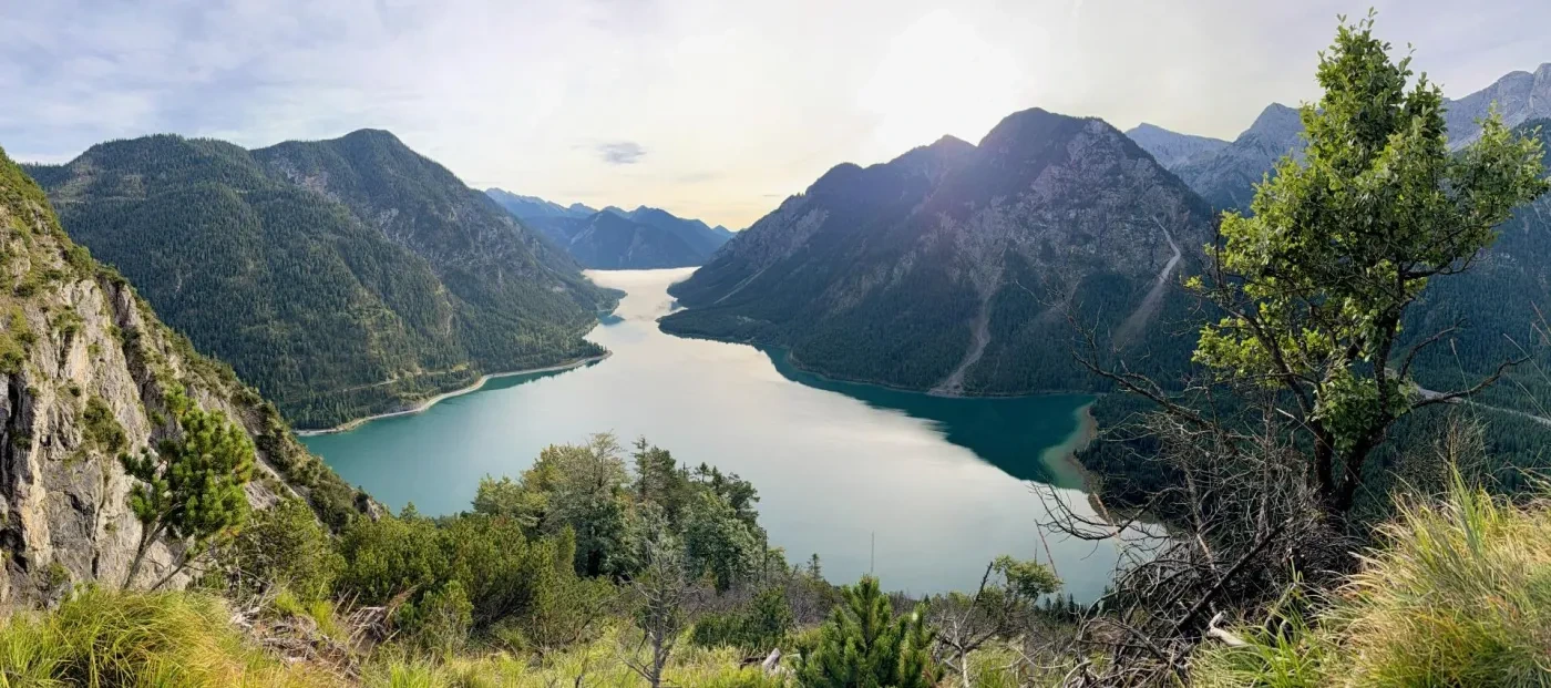 Landschaft – Plansee,Tirol,Österreich, See,Berge, Malerisch, Herbst