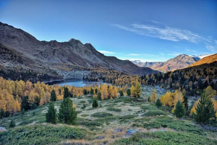 Landschaft – Graubünden, See, Malerisch, Herbst