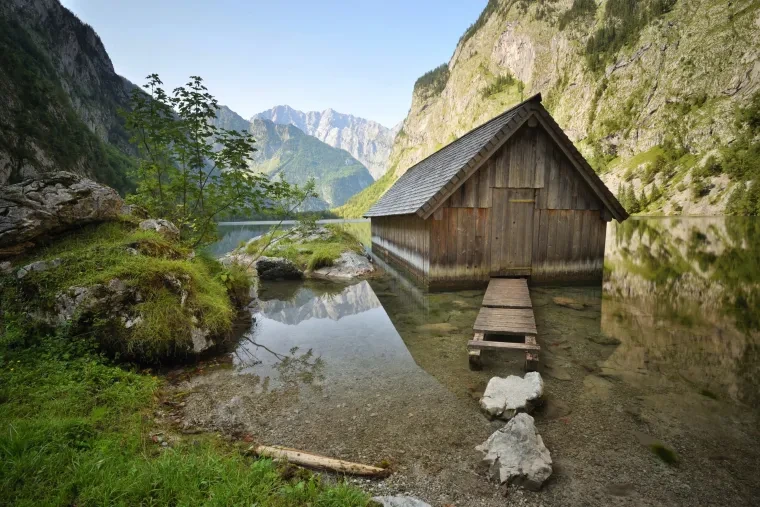 Landschaft – Berchtesgadener Land,Obersee, Malerisch, Herbst