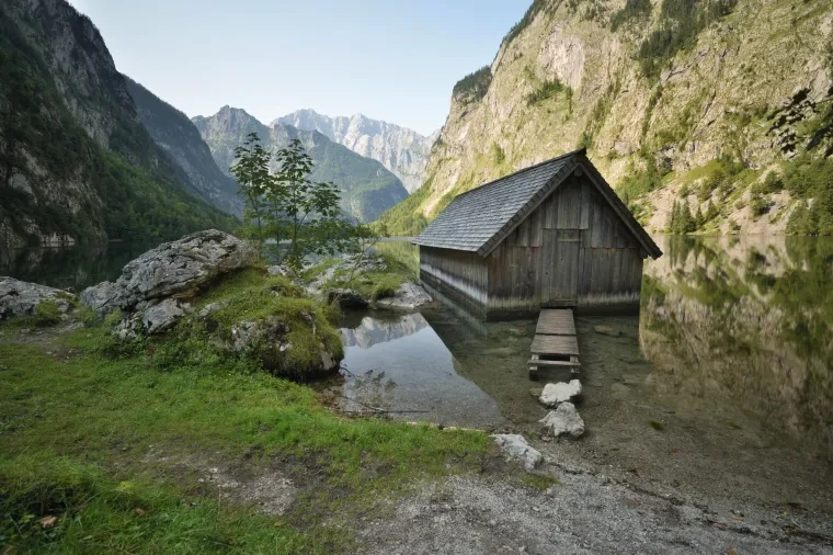 Landschaft – Berchtesgadener Land,Obersee, See, Malerisch,Idyllisch, Herbst