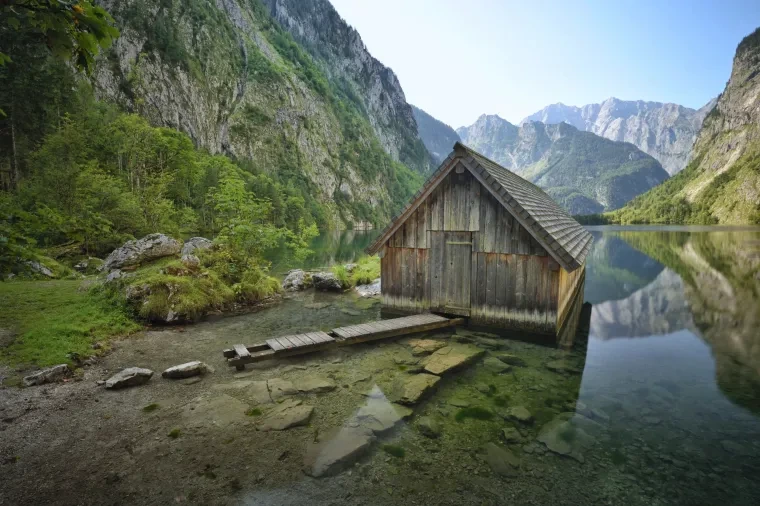 Landschaft – Berchtesgadener Land,Obersee, See, Malerisch,Idyllisch, Herbst