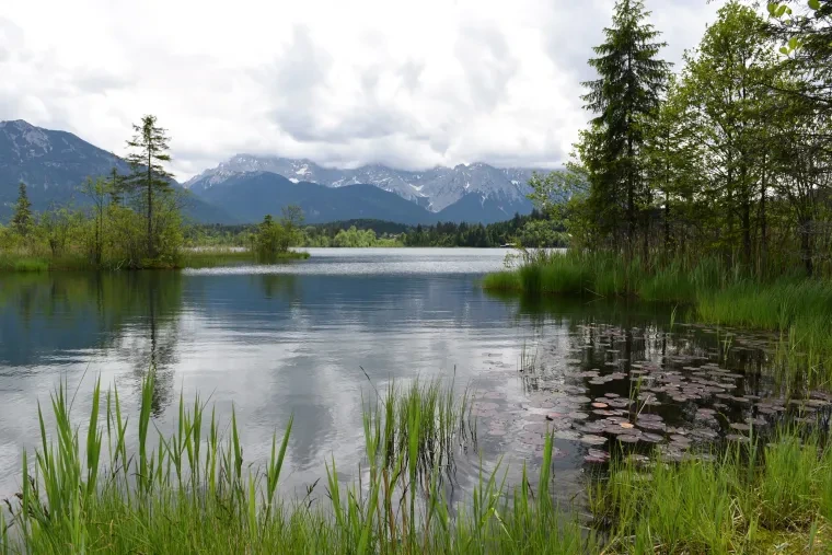 Landschaft – Garmisch Partenkirchen, See, Malerisch, Frühling