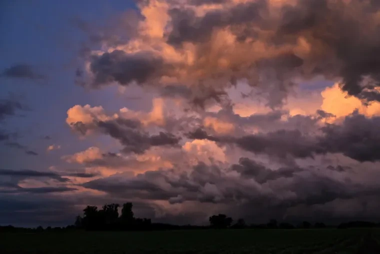 Landschaft – Ortenau, Wiese, Dramatisch, Sonnenuntergang, Sonnenuntergang