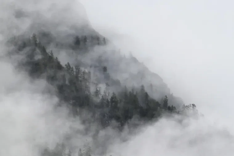 Landschaft – Dolomiten, Gebirge, Nebel, Frühling