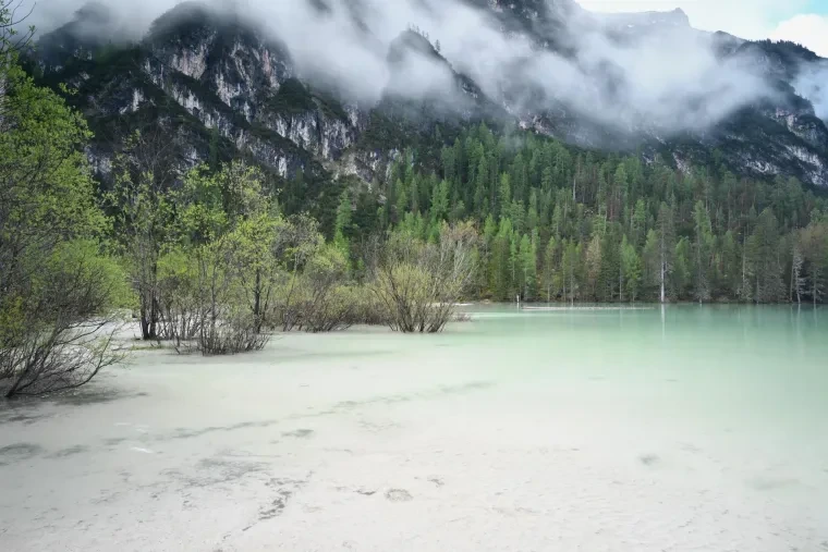 Landschaft – Dolomiten, See, Malerisch, Frühling