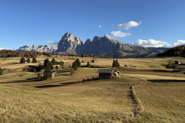Landschaft – Dolomiten, Wiese, Malerisch, Herbst