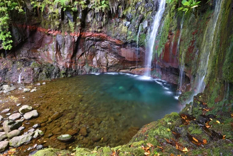 Landschaft – Madeira, Wasserfall, Winter
