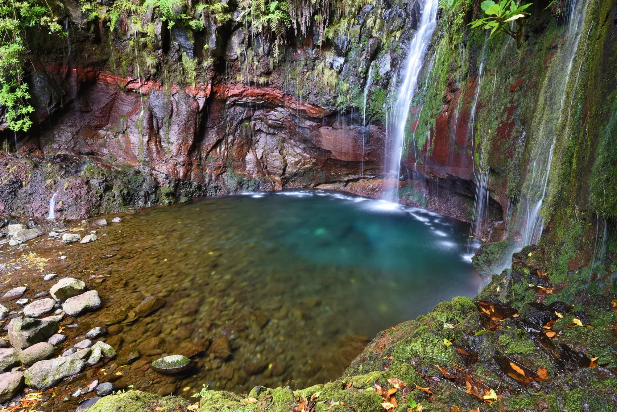 Landschaft – Madeira, Wasserfall, Winter